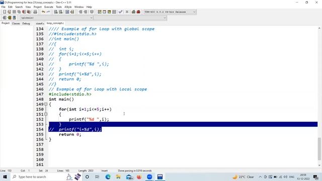 Concept of sizeof operator & Loop & Loop Control Statement in C смотреть онлайн