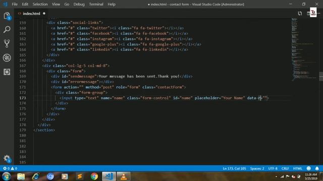 Contact Form With Validation смотреть онлайн