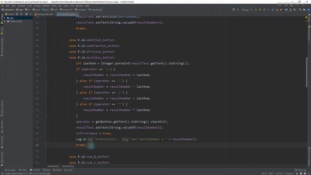 자바 계산기앱 연산자 버튼 및 CE, BS 버튼 제어하기 [자바 안드로이드 계산기 앱 - 변수, 조건문, 메소드 #6-3] смотреть онлайн