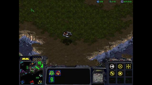 Classic StarCraft Terran Gameplay 1v1v1v1v1v1v1v1 8 Player Free for all смотреть онлайн
