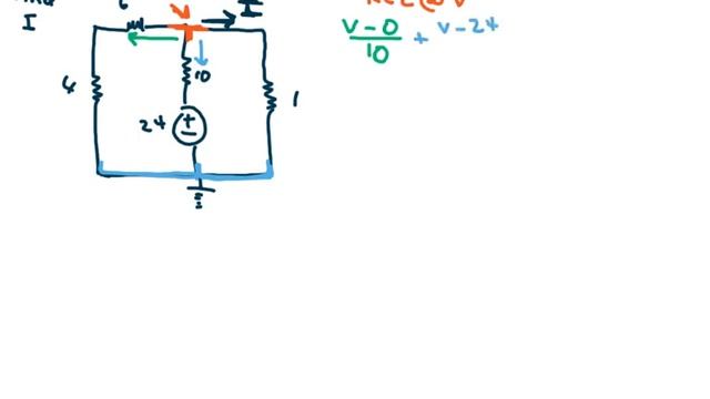 Node Voltage Method Example 1 смотреть онлайн