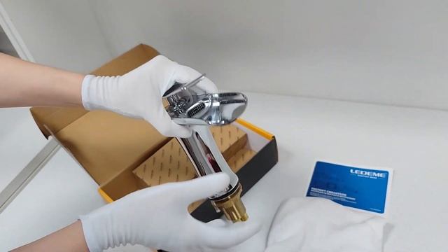 Смеситель LEDEME 1055-23 - элегантный водопад в ванной комнате! смотреть онлайн