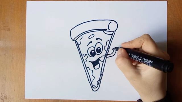 HOW TO DRAW PIZZA \ CÓMO DIBUJAR PIZZA \ COMMENT DESSINER DES PIZZAS смотреть онлайн