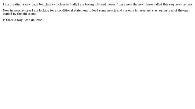 Wordpress: Conditional functions.php on page template смотреть онлайн