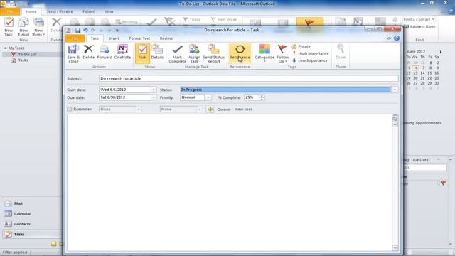 How to create and assign tasks in Outlook 2010 смотреть онлайн