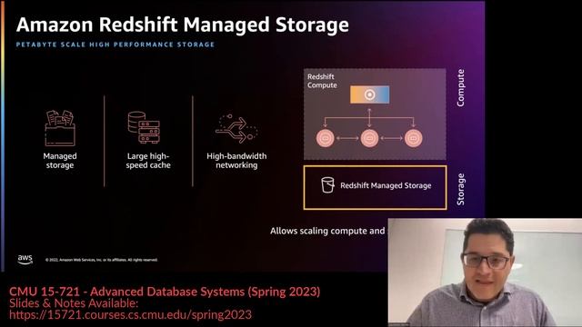 24 - Amazon Redshift Internals (CMU Advanced Databases / Spring 2023) смотреть онлайн