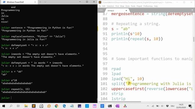 Programming with Julia 1: Strings смотреть онлайн
