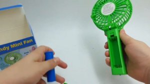 Вентилятор аккумуляторный мини с ручкой USB диаметр 10см Handy Mini Fan