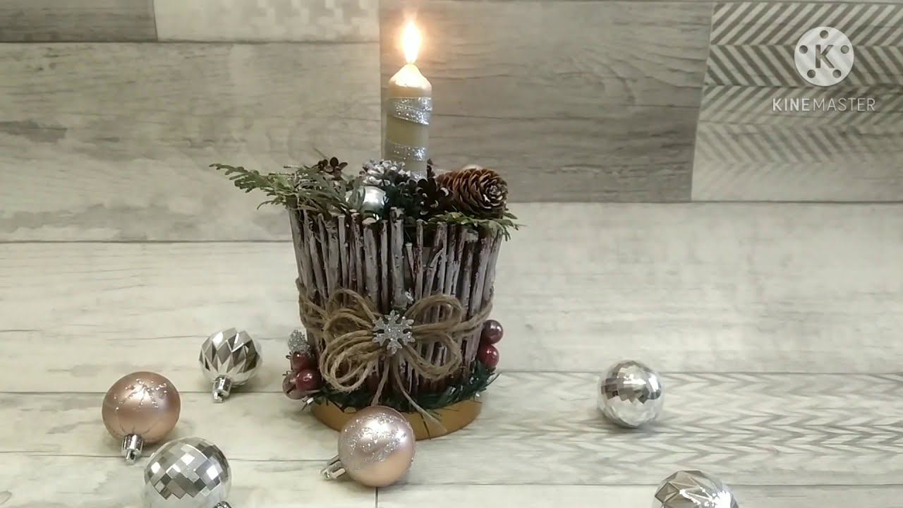 Красивый Рождественский подсвечник смотреть онлайн