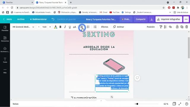 Crea una infografía en CANVA desde la computadora смотреть онлайн