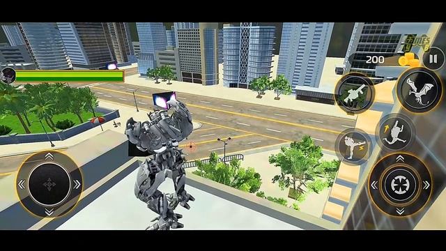 Dino Robot Transform Car Battle City Games - Android iOS Gameplay смотреть онлайн