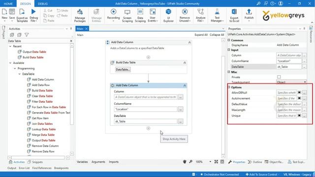 UiPath | Add Data Column | How to add new Column into DataTable | Practical | yellowgreys | YouTube смотреть онлайн