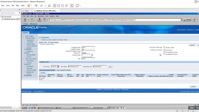 Oracle Functional Tutorials - Financials - R12 AP supplier site смотреть онлайн