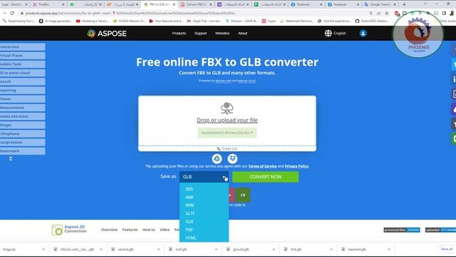 تطبيق محول مجاني لتنسيقات الملفات ثلاثية الأبعاد قم بتحويل ملف ثلاثي الأبعاد إلى Autodesk و Draco و смотреть онлайн