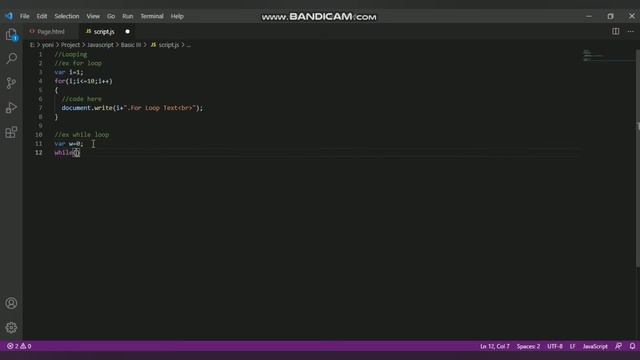 JS Basic III : Looping & Operators.With Visual Studio Code смотреть онлайн