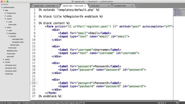 PHP Authentication: Registering (11/30) смотреть онлайн