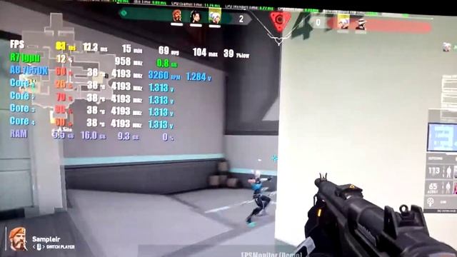 AMD A8 7650K OC igpu Valorant 720p Low Settings смотреть онлайн