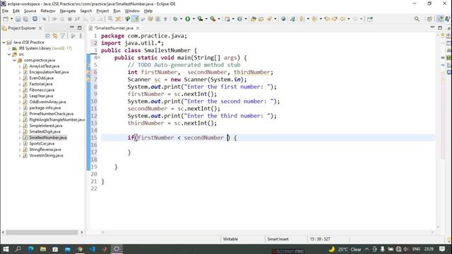Java program to find the Smallest Number between three numbers | User Input смотреть онлайн