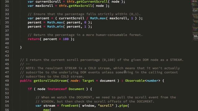 Monitoring Document And Element Scroll Percentages Using RxJS In Angular 6.0.2 смотреть онлайн