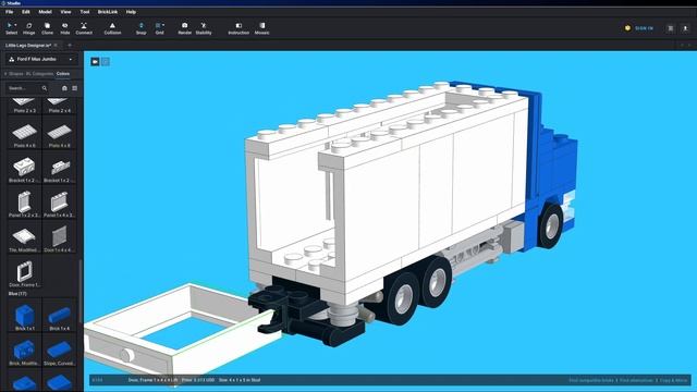 Lego Mini Ford-F Max With Trailer Easy Tutorial смотреть онлайн