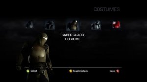 Star Wars: The Force Unleashed II all costumes