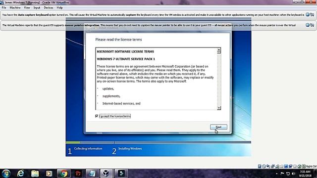 INSTALLING WINDOWS 7 (32 Bit) IN VIRTUAL BOX смотреть онлайн