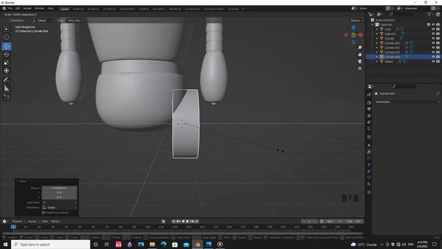 How to make a simple robot in blender 3.0.1 by Adotshow смотреть онлайн