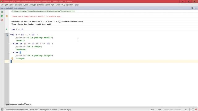 Kotlin for Android Developers #5: "if" Expressions смотреть онлайн