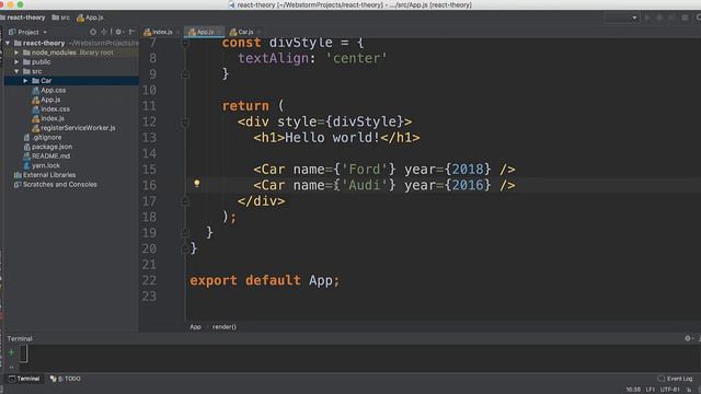 Блок 2. Теория. JSX-синтаксис. Урок 6. Передача параметров смотреть онлайн