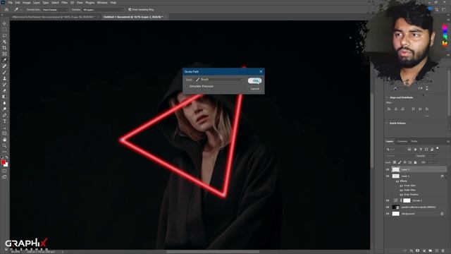 Neon Light Effect On photoshop | Glowing Light смотреть онлайн