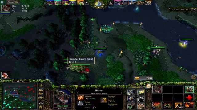 DOTA 1 - URSA GODLIKE GAMEPLAY | Warcraft 3 - Frozen Throne  | Ursa Rampag