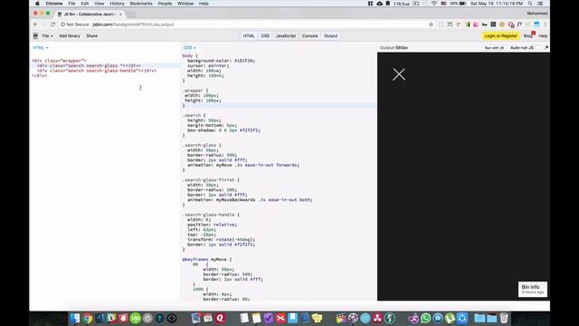 Search icon css animation using @keyframes смотреть онлайн