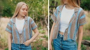 РУБАШКА крючком ✨ Мастер-класс для начинающих