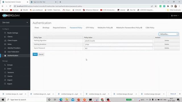 KEYCLOAK PASSWORD POLICY IN HINDI смотреть онлайн