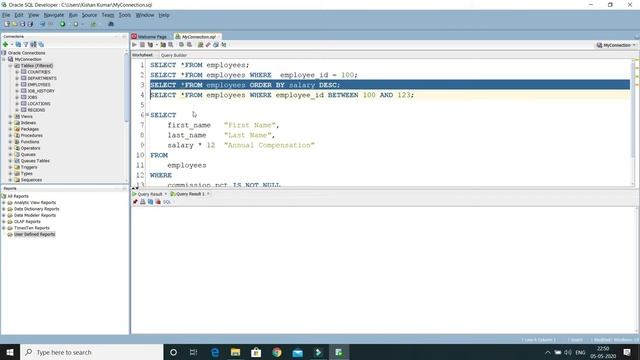 How to show Query Results in different tabs ? || Oracle SQL Developer Tutorial смотреть онлайн