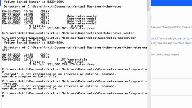 Kubernetes Vm setup windows laptop using vagrant virtualbox смотреть онлайн
