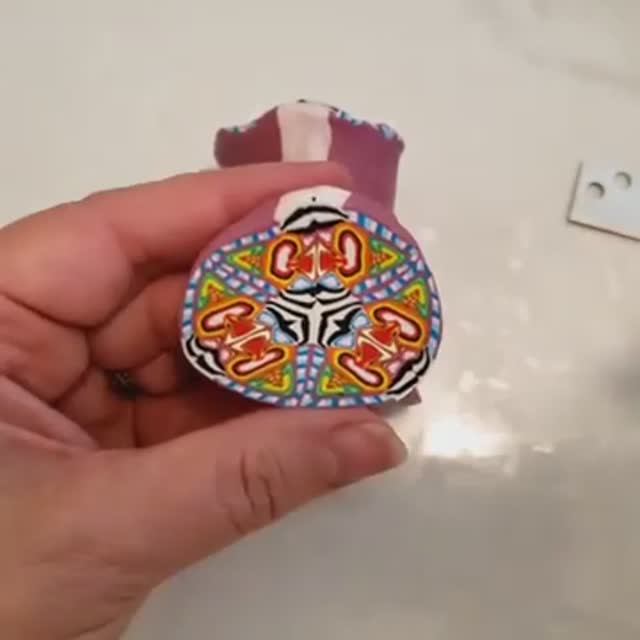 Калейдоскоп из полимерной глины лепка