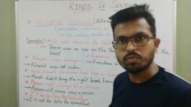 Negative Sentence | Transformation of Sentences | Kinds of Sentences | Make it Negative | Examples смотреть онлайн