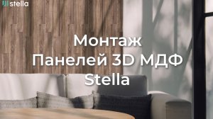 Монтаж Панелей 3D МДФ Stella