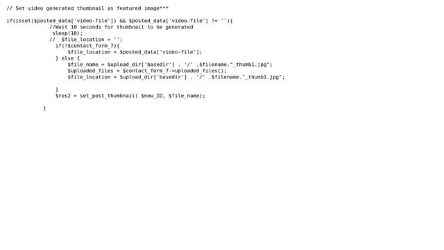 Wordpress: Set featured image from auto generated video thumbnail url php смотреть онлайн