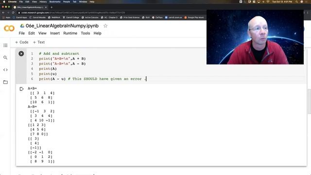 Python Video 06e: Linear Algebra with Numpy - Part1: Matrices and Basic Operations смотреть онлайн