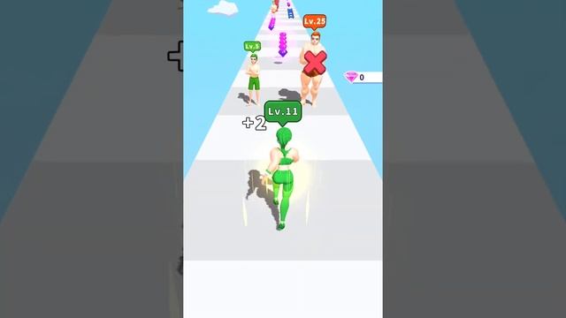 Muscle Girl Race Android/iOS Gameplay - Muscle Race Mobile Game смотреть онлайн