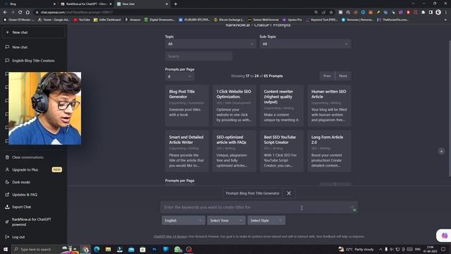 HOW TO FIND SEO TITLES | CHATGPT FOR TITLES | TITLE PROMPTS FOR CHATGPT | RANK NOW.AI | SIDONTECH смотреть онлайн