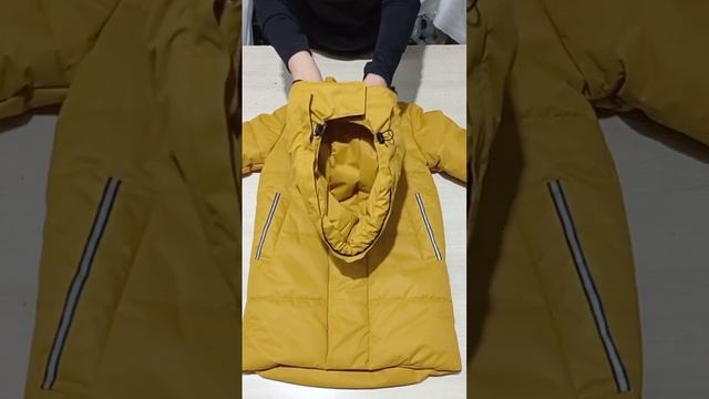 первый обзор на куртку из комплекта верхней зимней одежды "Норвегия" цвета Охра смотреть онлайн