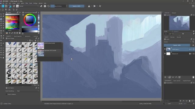 Krita 5 NEW features 03. NEW Resources Management ? for 2021 -Funding campaing смотреть онлайн