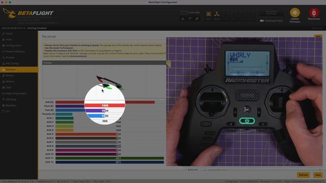 RadioMaster Zorro Tutorial - Setting the channel and stick end points in Betaflight смотреть онлайн