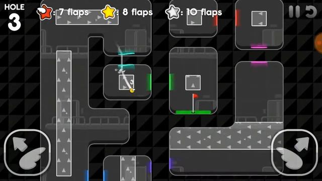 Flappy Golf 2 - Portal Grav Lab Hole 3 - 4 Flaps смотреть онлайн