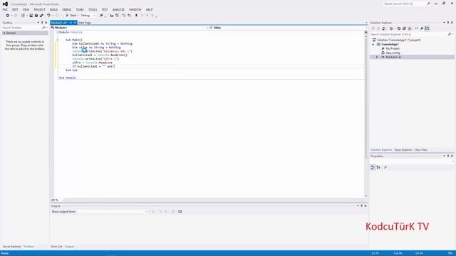 Console Application Giriş Yapma - VB .NET смотреть онлайн