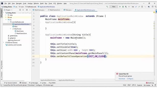 #6. Creating Frame By Extending JFrame | Java Swing | In English смотреть онлайн