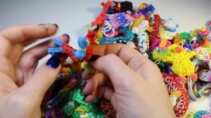 Обзор моих фигурок и браслетов из резинок | My rainbow loom figures